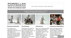 Desktop Screenshot of porzellanrestaurierung.com